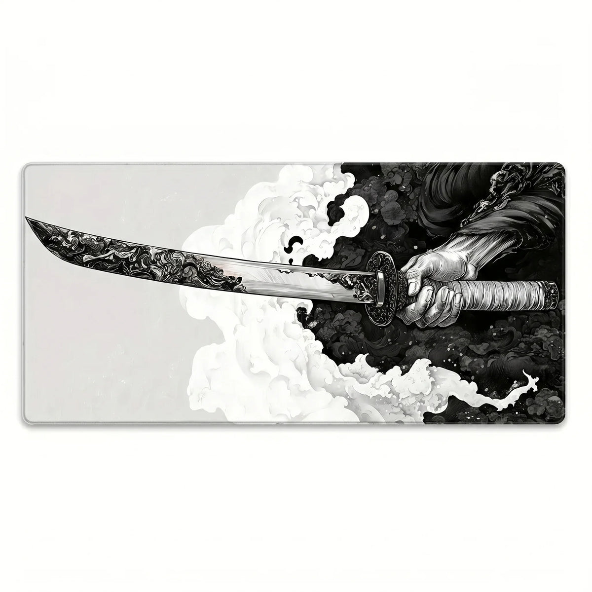 BUSHIDO Tapis de Souris XXL Samourai Katana Japonais Gaming 900x400mm DragonGlide