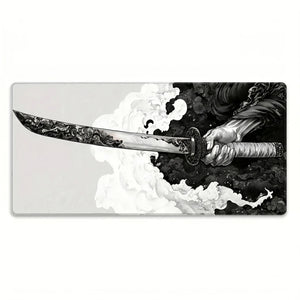 BUSHIDO Tapis de Souris XXL Samourai Katana Japonais Gaming 900x400mm DragonGlide